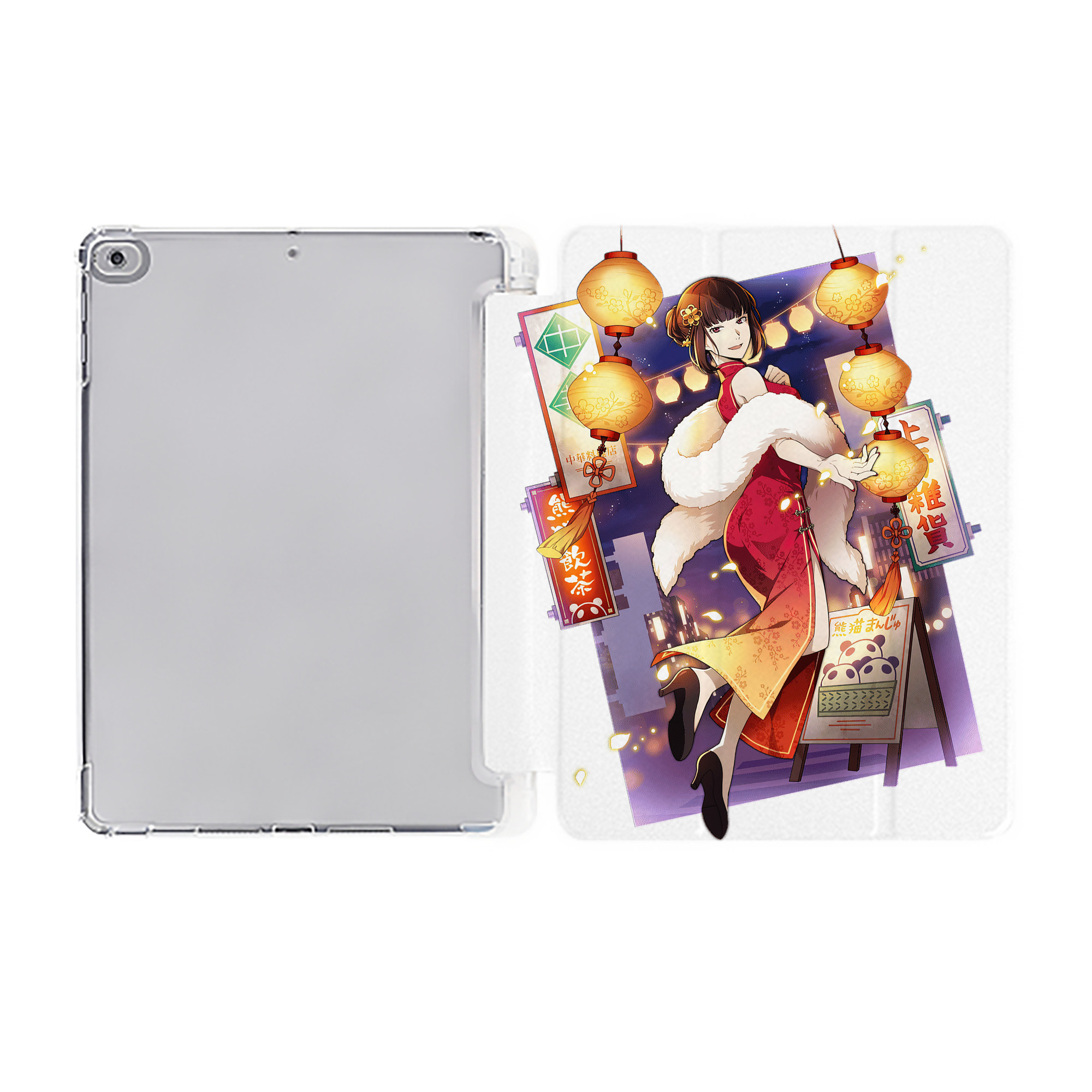 （画像用） 文豪ストレイドッグス Bungo Stray Dogs IPad ケース ペン収納付き 三つ折りスタンド PUレザー×シリコン 対応機種9.5/10.5/10.9インチ